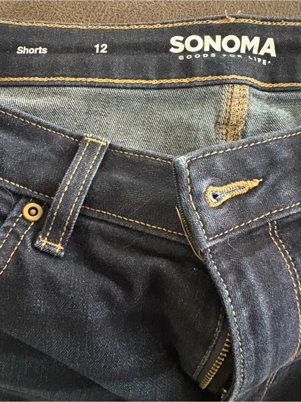 SONOMA Women’s Dark Blue Denim Shorts - Size 12
